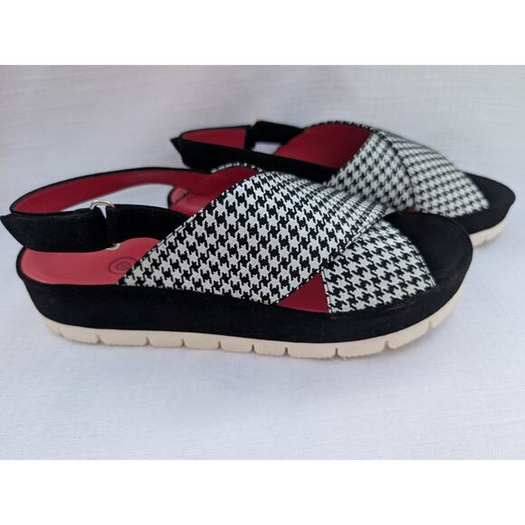 Pas De Rouge Womens Fluer Strappy Slingback Platform Sandals Sz 39 Made In Italy - Picture 1 of 10